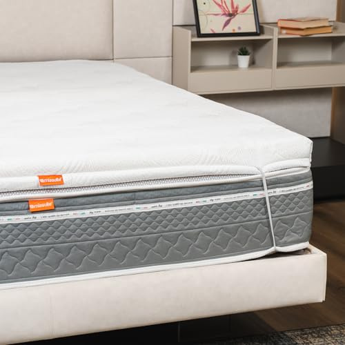 Topper Memory 80x190 cm Singolo, alto 7 cm - 7 zone differenziate, Rivestimento Sfoderbile, Lavabile. Topper One