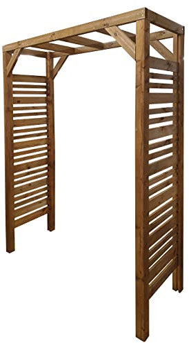 Jardipolys Pergola teintée Brun en Bois LIGN Z 0 m² - Cerland