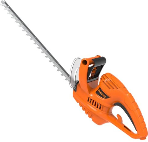 GARCARE Electric Hedge Trimmer Corded - 500W Electric Tree Trimmer | Hedge Clippers | Edge Trimmer with Blade Cover, 510mm Cut Blade 16mm Cutting Capacity