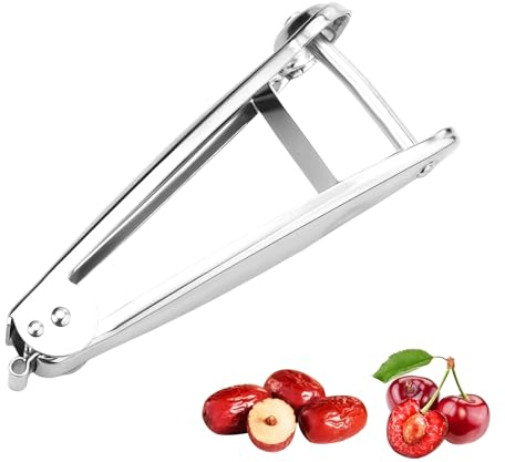 Denoyauteur Cerise Et Prune,Cerises Pitter,Olives Outil,Aciers Inoxydable,Portable,Multifonction,Professionnel,pour Cherry,Olive,Prunes,Fruits,Graines Extracteur,Denoyautage,Dénoyauteur,Accessoires