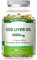 Cod Liver Oil Capsules High Strength | 1000mg | 60 Softgels with Omega 3, Vitamin D and A | Providing DHA & EPA | Nature's Truth