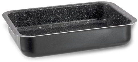 Pensofal Lasagnera 25x18 cm BioStone® Teglia Rettangolare da forno in Alluminio antiaderente rivestimento effetto pietra