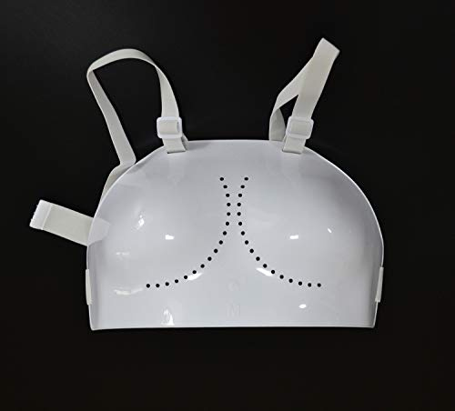 LEONARK Fäktning Sport Hema Bröstskydd - Bröstskydd för Fotboll Rugby Volleyboll Baseball etc - Plastron för Folie Epee Sabre Fäktare (Female, XL)