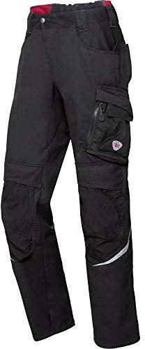 BP 1998-570-0032 Arbeitshose mit Kniepolstertaschen - Schlanke Silhouette - Elastischer Rückengurt - 65% Polyester, 35% Cotton - Kurze Passform - Größe: 56n - Farbe: schwarz