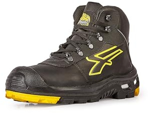 U-Power - Chaussures de sécurité hautes ultra résistantes COSMO - Environnements exigeants - RS S3 WR HI HRO SRC CI 43 Noir / Jaune