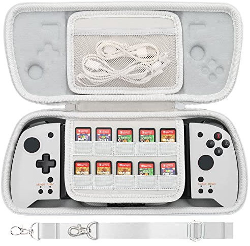 Aenllosi Hard Travel Case for Hori Nintendo Switch Split Pad Pro/Split Pad Compact Controller, Only Case (Gray)