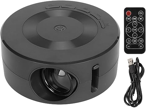 Mini Portable Projector for Kids, Portable Projector for Cartoon, Kids Gift, Outdoor Movie Projector with Same Screen, LED Pico Video Projector, Home Theater Movie Projector