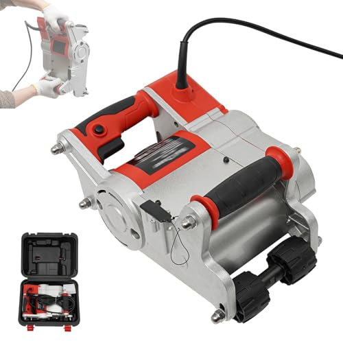 Scanalatrice per scanalature a Muro, Scanalatrice elettrica Portatile da 1100 W con profondità Regolabile da 15 a 30 mm, Scanalatrice Professionale per Taglio Cemento, Diametro Lama 25 mm