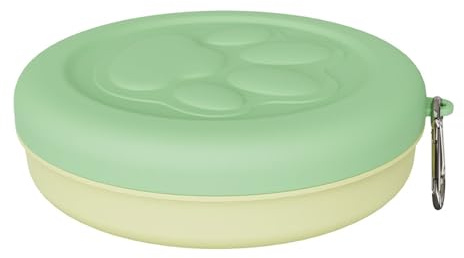 Cuencos de viaje para mascotas pequeñas, cuenco portátil de comida para perros, taza de agua, cuenco con tapa para camping, parking y viajes, cuencos de comida para perros con tapa