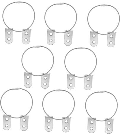 ibasenice 8piezas Anclaje Antivuelco para Muebles Resistentes Terremotos de Fijación de Muebles Pared para Bebés y Mascotas Evita Caídas de Estantes y Cómodas Anclajes Metálicos