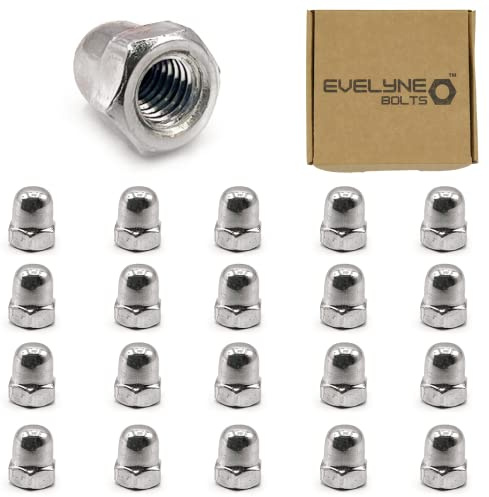 M5 (5mm) Dome Nuts Set - Steel Cap Nut - Evelyne (Pack of 20)