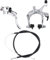 Front Bremsset für Rennrad Cruisie Fixie Road Bike für Fahrrad, Bremssatz für Seitenzangen Bremsen Set Seitliche Ziehbremse für die meisten Fixie Silber