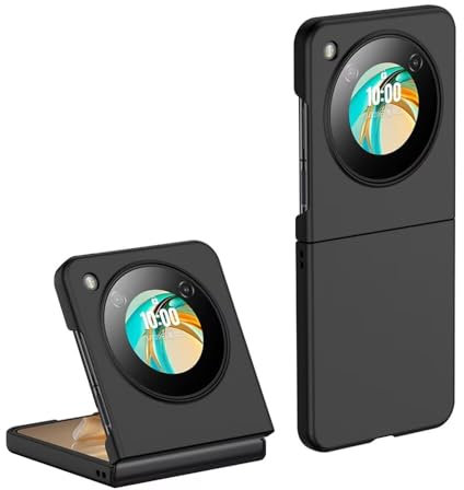 EASSGU Coque en Silicone Adaptée pour Nubia Flip 5G (6.9 inches), Étui de Téléphone Résistante Aux Chutes et Aux Rayures - Noir