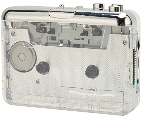 Portable Cassette Player, USB Tape to MP3 Converter Digitizer Player with 3.5mm Headphone Jack Stereo Cassette Player Compatible with iOS and PC