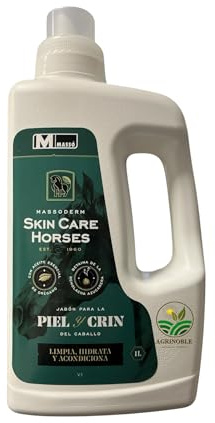 Jabón para la Piel y Crin del Caballo, 1 litro. Abrillanta y Protege la Piel del Caballo.