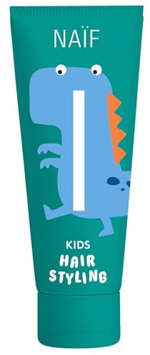 Naïf – Cire capillaire pour enfants à partir de 3 ans – Gel coiffant force moyenne – Formule douce – 0% SLES – Testé dermatologiquement – Origine naturelle – 75 ml