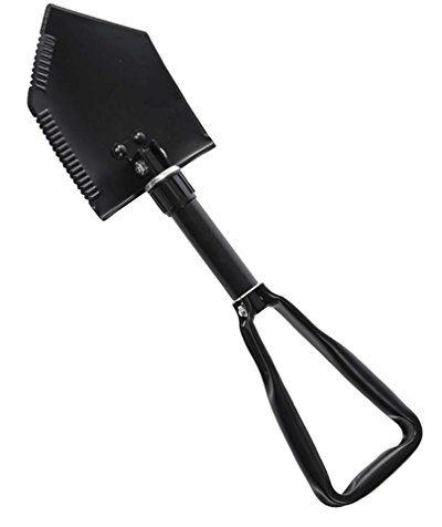 Mil-Tec Dreifachspaten-15522050 Schwarz 2,5 mm