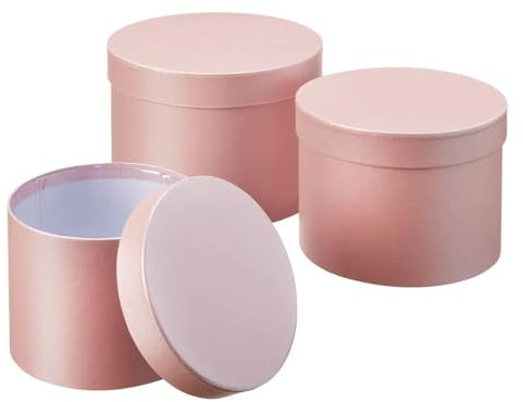 OASIS Symphony Lined Florist Hat Boxes - Set of 3 - Light Pink