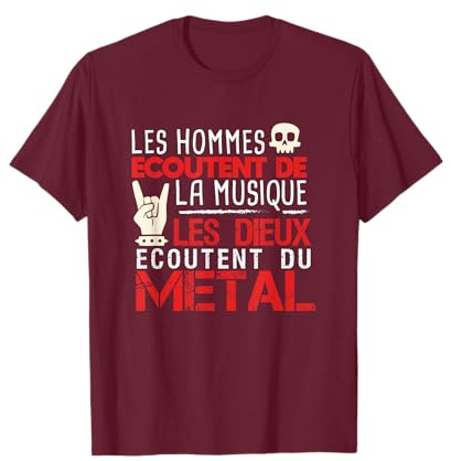 Cadeau Humour Métal Rigolo Métalleux Musique T-Shirt