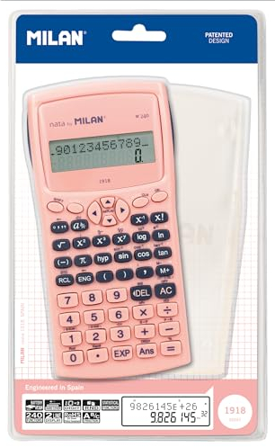 MILAN® Blister Calculatrice Scientifique M240 Série 1918, Rose