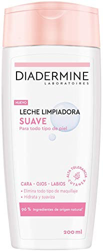 Diadermine - Leche limpiadora suave, 200 ml, limpia, hidrata y protege, para todo tipo de piel