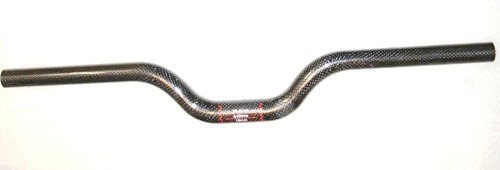 Cykel kolfiber 3k Carbon MTB Flat Lenker Fixie Singlespeed Riser Lenker 25,4 x 500-620 mm styre 620mm