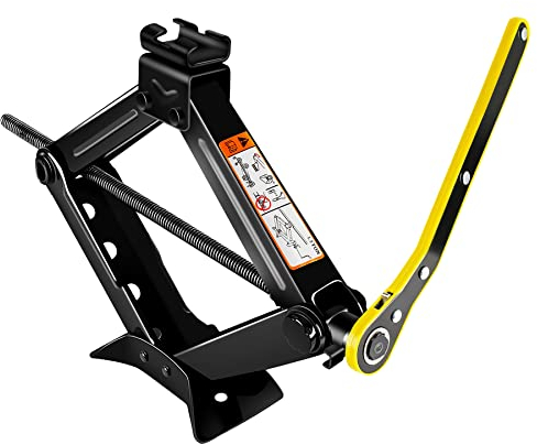 YAOBLUESEA Cric Losange 1500 kg Cric de Voiture Cric pour Voiture SUV MPV Max 1.5T avec cric à manivelle Cric de Voiture à cliquet