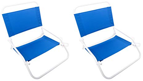 Cascade Mountain Tech Low Profile Beach Chair, One Size, Blue