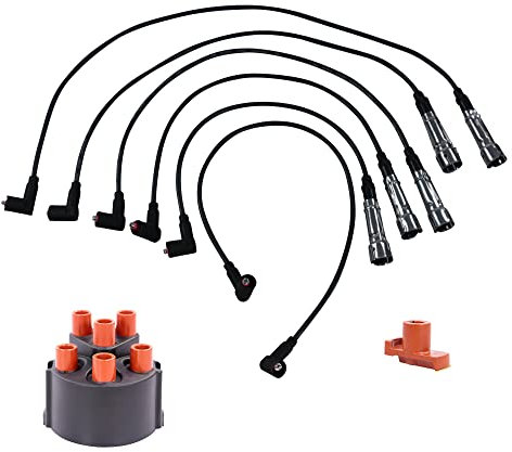 1x Zündkabelreparatursatz beinhaltet;1x Zündkabelsatz 6-teilig + 1x Zündverteilerkappe + 1x Zündverteilerläufer