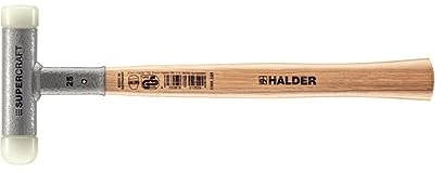 Supercraft Schonhammer, mit schwingungsdämpfendem, ergonomisch geformtem und lackiertem Hickorystiel und abgerundetem Einsatz | D=25 mm | 3366.225