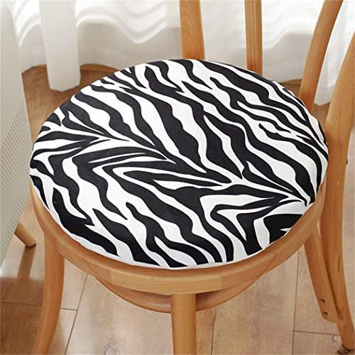 Cuscini Per Sedie Rotondi Set Di 2, Addensare Memory Foam Lavabile Antiscivolo Moderno Cuscino Per Sgabello Rotondo Cuscini Sedie Giardino Per Interni Ed Esterni,A,35 * 35cm(2pcs)