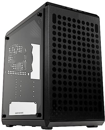 Cooler Master MasterBox Q300L V2 - mATX Mini-Tower Case, 1 x 120mm Pre-Installed Rear Fan, Tempered Glass Panel, Clean Routing, Multiple Thermal Options & USB 3.2 Gen 2x2 Type-C 20GB/s