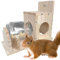Eichhörnchen Futterhaus Zum Hängen, Aus, Wetterfest, Garten Futterstation, 22x11x21cm.