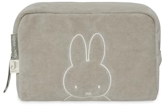 Jollein Frottee Windeltasche - Miffy, Olive Green - Windeletui - Kosmetiktasche - Organizer - Olivgrün