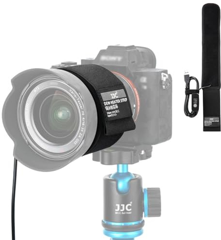 JJC USB Lens Warmer, 80mm Lens Dew Heater Strip with Temperature Regulator,Condensation Prevention for Telescopes Mirrorless DSLR Camera Astrophotography Lenes Telescope Eyepieces Less Than 3.15/80mm