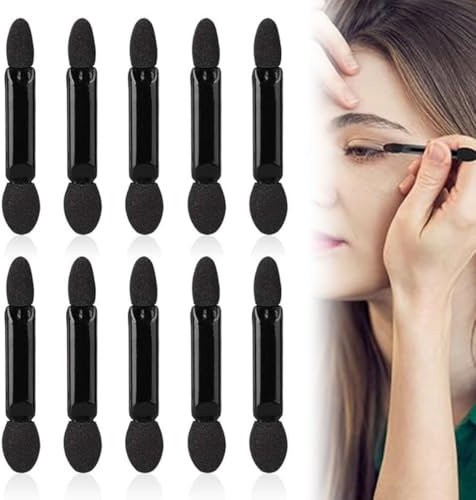 Brosse à Paupières, 10 PCS Sponge Eyeshadow Brush, Pinceau Ombre à Paupière, Brosse Fard à Paupière