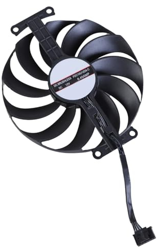 Yjcnelcr 95mm 6Pin FDC10U12D9-C DC12V 0.45A GPU Fan for GTX1650 PHGTX1650-O4GD6-P Graphics Card Cooling