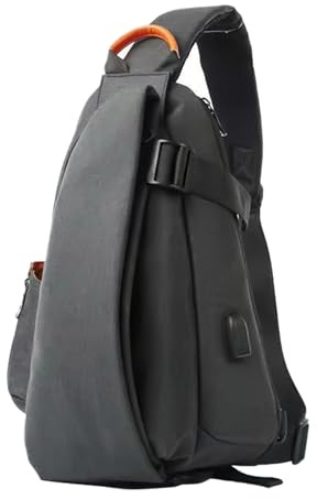 Whoasyst Axelryggsäck för män bröstväska slungor vandring crossbody med justerbar rem vardagliga dagryggsäckar man axel bröstslingor liten crossbody för vandring