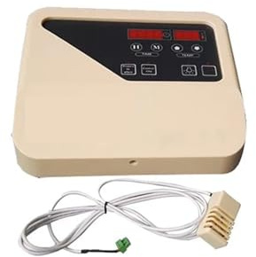 ZQFEE Sauna Heater, 3-15KW Sauna Furnace External Controller Sauna Controller Dry Steam Oven Control Switch with Temperature Control Probe(9-15KW Digital Style)