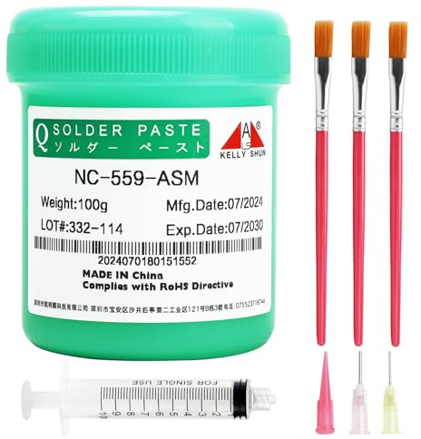 KELLYSHUN NC-559 - Saldatura a flusso senza piombo, 100 ml, senza piombo, 1 pezzo, adatto per PCB LED BGA saldatura di precisione