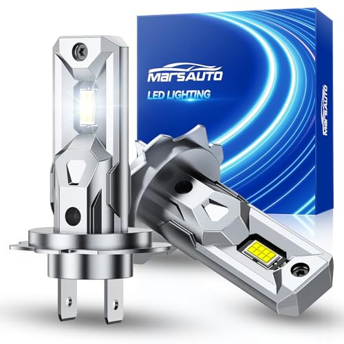 Marsauto H7 LED 140W 40000LM Ampolla 6500K, formato mini 1:1 sostituzione alogena, plug and play (contiene 2 lampadine)