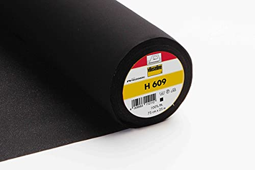 Freudenberg Vlieseline H 609 schwarz, 75 cm x 1 m, 147-0005353-002454