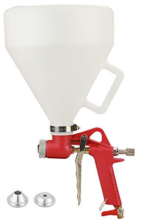 Paint Spray Gun Wall Ceiling Air Pneumatic Sprayer, Texture Air Paint Gun for Drywall Render Plaster Painting, 6L Capacity Portable Pressure Air Spray Gun with 3 Sizes Nozzles