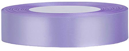 Nastro double face in raso di poliestere, 23 m, perfetto per avvolgere regali, feste, eventi, matrimoni, Natale, artigianato, fiocchi, capelli, fai da te, mazzi di fiori, torte (10 mm, lilla)