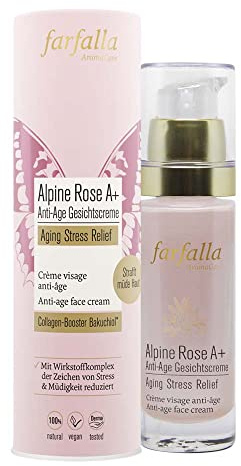 FARFALLA Aging Stress Relief, Alpine Rose A+ Gesichtscreme, 30ml (1er Pack)