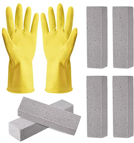 YUFFQOPC Bloque de limpieza de piedra pómez para inodoro, bloque de limpieza para barbacoa, piedra pómez, piedra pómez, piedra de limpieza, barbacoa, piedra limpiadora, piedra, cocina, horno (8