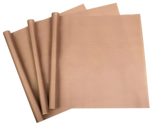 AUSYIWI Carta da forno riutilizzabile,facile da pulire, riutilizzabile, perfetta per cuocere senza problemi, ideale per cottura e pasticceria, ecologica e sicura per alimenti,3pcs (40x60 cm)