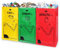 Plliocse Reusable Recycling Bags 3 PCS Indoor & Outdoor Waste Sorting Organizer, 54L Waterproof Bags for Home & Office