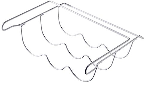 HOLIDYOYO Beer Bottle Storage Rack and Hanging Shelf Iron Fridge Beer Holder for Kitchen Bar Bottle Organizer Suitable for Refrigerator and Cupboard