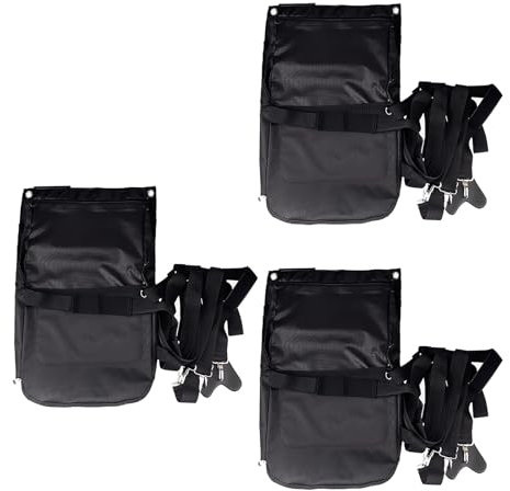 Horse Manure Bag,Universal Horse Manure Catcher Bag Black, Waterproof Portable Manure Collection Bags, Cozy Reusable Pony Equine Horse Manure Poop Bag for Racecourse, Easy To Clean(3 pack,L)